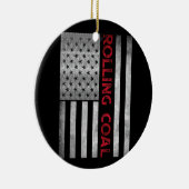 ディーゼ転がル・コール・フラグ・フード付きスウェットシャツ・トラック・ターボ・ブロザ セラミックオーナメント (右)