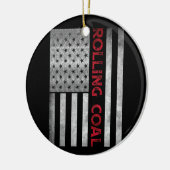 ディーゼ転がル・コール・フラグ・フード付きスウェットシャツ・トラック・ターボ・ブロザ セラミックオーナメント (左)