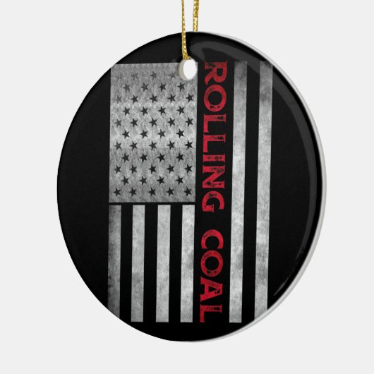 ディーゼ転がル・コール・フラグ・フード付きスウェットシャツ・トラック・ターボ・ブロザ セラミックオーナメント (左)