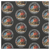 ディーゼ遊ル列車エンジン機関車を搭載 ファブリック (見本)