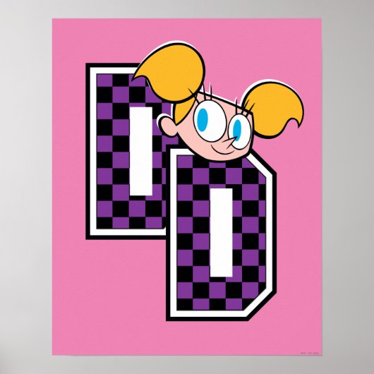 ディーディーアスレティックレターグラフィック ポスター (正面)