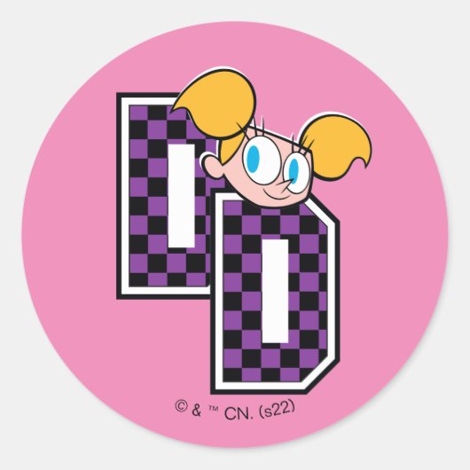 ディーディーアスレティックレターグラフィック ラウンドシール (正面)