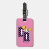 ディーディーアスレティックレターグラフィック ラゲッジタグ (正面縦)
