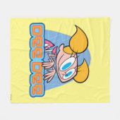 ディーディーキャラクター名グラフィック フリースブランケット (正面(横))