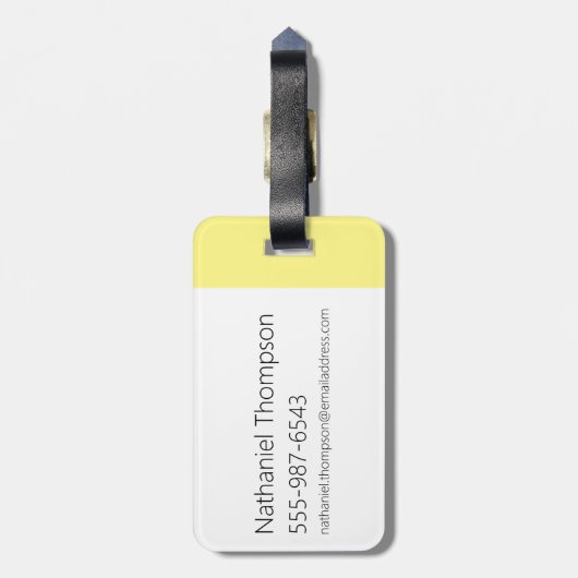 ディーディーキャラクター名グラフィック ラゲッジタグ (裏面縦)