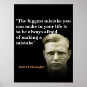 ディートリッヒ・ボンホーファー引用文が最大のミスに ポスター (正面)