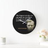 ディートリッヒ・ボンホーファー引用文が最大のミスに ラージ壁時計 (ホーム)