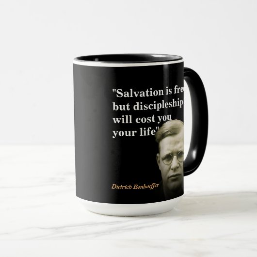 ディートリッヒ・ボンホーファー引用文オンザリザベーション マグカップ (正面右)