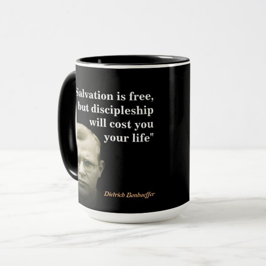 ディートリッヒ・ボンホーファー引用文オンザリザベーション マグカップ (正面左)