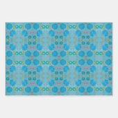 ディーナズブルーミングブルースラッピング紙 ラッピングペーパーシート (正面)