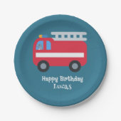 ディーノおもしろいドライブファイアエンジン新学期HBD Pe ペーパープレート (正面)