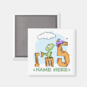 ディーノおもしろい5th誕生日 マグネット (正面/裏面)