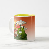 ディーノのおもしろいのマグ ツートーンマグカップ (正面左)