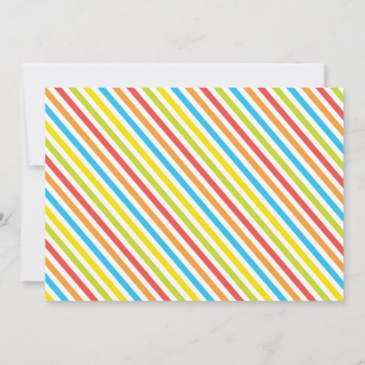 ディーノのプールのパーティの招待状、プールを囲んでのパーティの招待 招待状 (裏面)