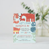 ディーノの子供の誕生会をとどろこう インビテーションポストカード (スタンド正面)