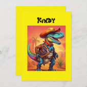 ディーノカウボーイ 招待状 (正面/裏面)