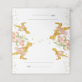 ディーノガールピンク金ゴールドテーブルカード プレイスカード (外部開封)