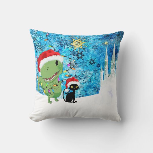 ディーノクリスマス クッション (正面)