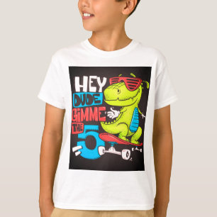 ディーノクールスケートティーIアニマルユニセックスシャツ Tシャツ
