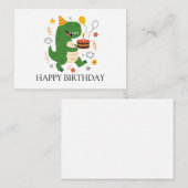 ディーノズ誕生日バッシュ誕生日 ノートカード (正面/裏面)