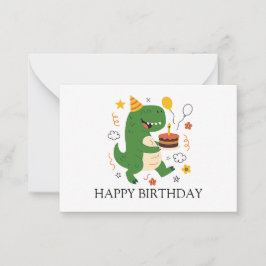 ディーノズ誕生日バッシュ誕生日 ノートカード