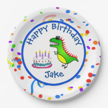 ディーノダニの時間恐竜およびケーキの誕生会