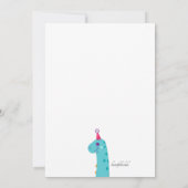 ディーノパーティー誕生日 招待状 (裏面)