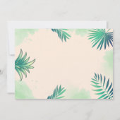 ディーノパーティー |かわいい恐竜の誕生日写真 招待状 (裏面)