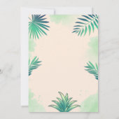 ディーノパーティー |かわいい恐竜の誕生日招待状 招待状 (裏面)