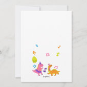 ディーノパーティー 招待状 (裏面)