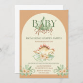 ディーノベビー男女兼用シャワー招待状 招待状 (正面/裏面)