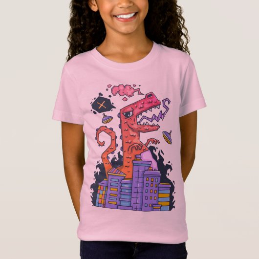 ディーノモンスター攻撃 Tシャツ (正面)