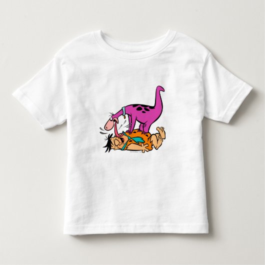 ディーノリキングフレッドフリントストーン トドラーTシャツ (正面)