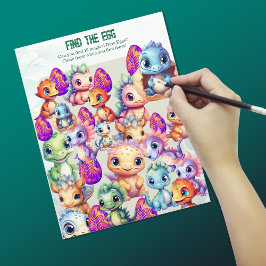 ディーノロール卵のパーティーゲームシートを見つける