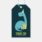 ディーノ子供の誕生日パーティー ギフトタグ (正面)