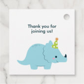 ディーノ子供の誕生日パーティー フェイバータグ (裏面)