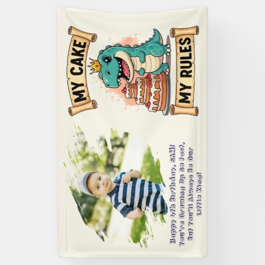ディーノ誕生日キングマイケーキマイルール 横断幕 (縦)