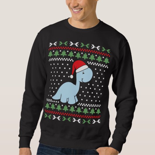 ディーノ醜いクリスマスセーター スウェットシャツ (正面)
