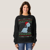 ディーノ醜いクリスマスセーター スウェットシャツ (正面フル)
