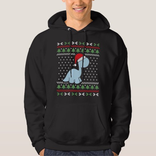 ディーノ醜いクリスマスセーター パーカ (正面)