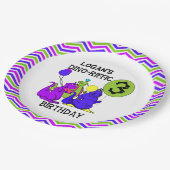 ディーノRifficの第3ハッピーバースデーの紙皿 ペーパープレート (アングル)