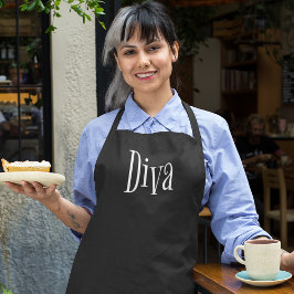 ディーバおもしろいお洒落タイポグラフィ エプロン