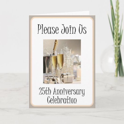 ディーバの25周年パーティー招待状 招待状 (正面)