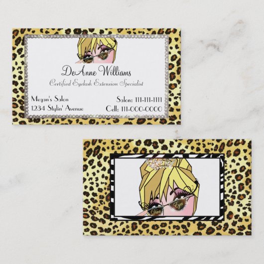 ディーバアイズアイラッシュ名刺 名刺 (正面/裏面)