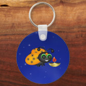 ディーパとヒンドゥー教ディワリ・レディバグ キーホルダー (正面)