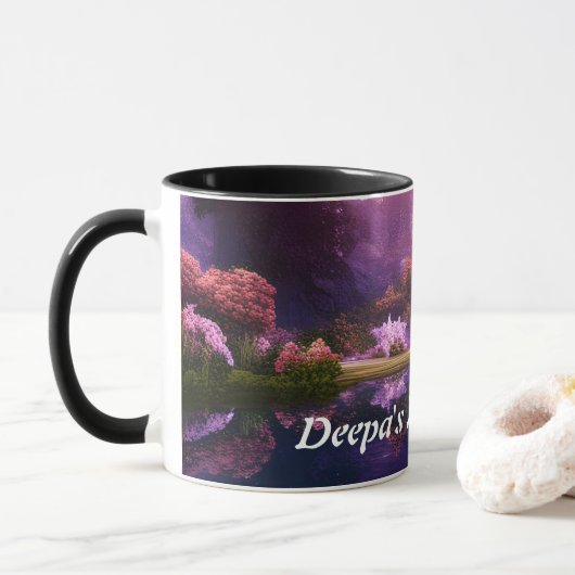 ディーパ朝のお茶 マグカップ (ドーナツ)