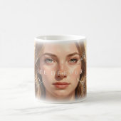 👁️ ディープに見る砕けたガラスの陶磁器マグ コーヒーマグカップ (中央)