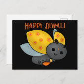 ディープアのディワリ・レディバグ ポストカード (正面/裏面)