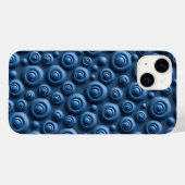 ディープインディゴスパイラルiPhoneケース モダンなデザイン Case-Mate iPhoneケース (裏面 (横))