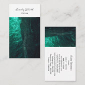 ディープグリーンのグラデーションが綺麗な 名刺 (正面/裏面)